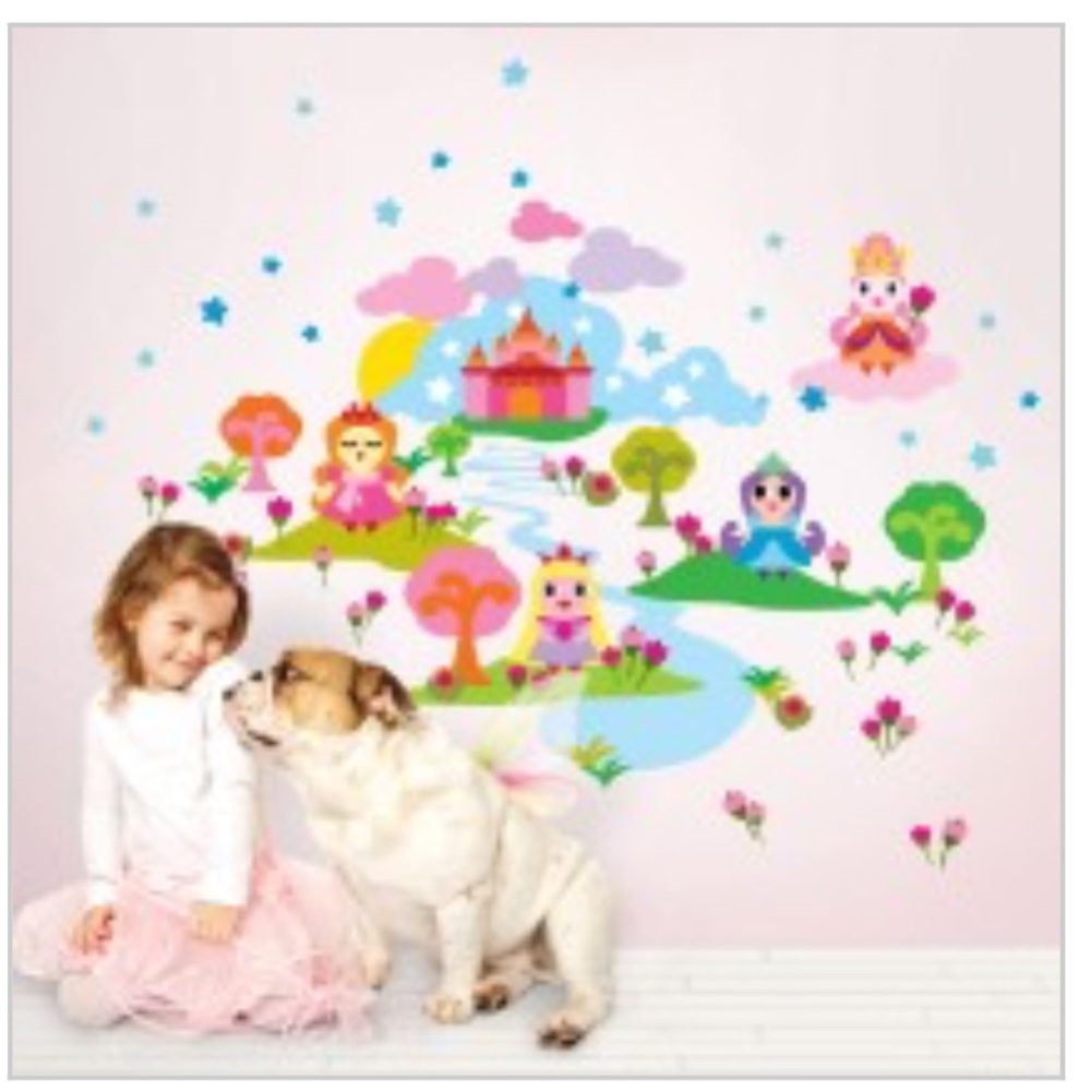 NWT French Bull Princess Wall Decals